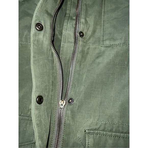 Women’s Army Green Military/Utility Barn Jacket LARGE - Picture 2 of 8